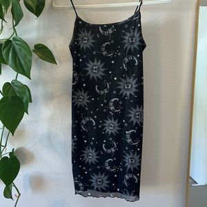 Black spaghetti strap dress